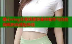 糖心vlog分享鸡蛋饼美味制作与白丝筒靴时尚搭配体验