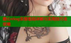 糖心vlog安装密码详解与实用技巧全攻略