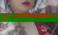 糖心vlog街头随机挑战精彩瞬间大揭秘