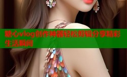 糖心vlog创作神器轻松剪辑分享精彩生活瞬间