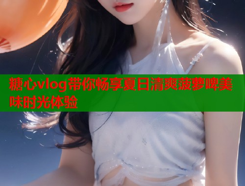 糖心vlog带你畅享夏日清爽菠萝啤美味时光体验  第1张